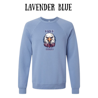 PP - Free Bird - Sponge Fleece Raglan Sweatshirt - Blues, Purples