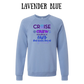 VP - Cruise Crew FAFO - Sponge Fleece Raglan Sweatshirt - Blues, Purples