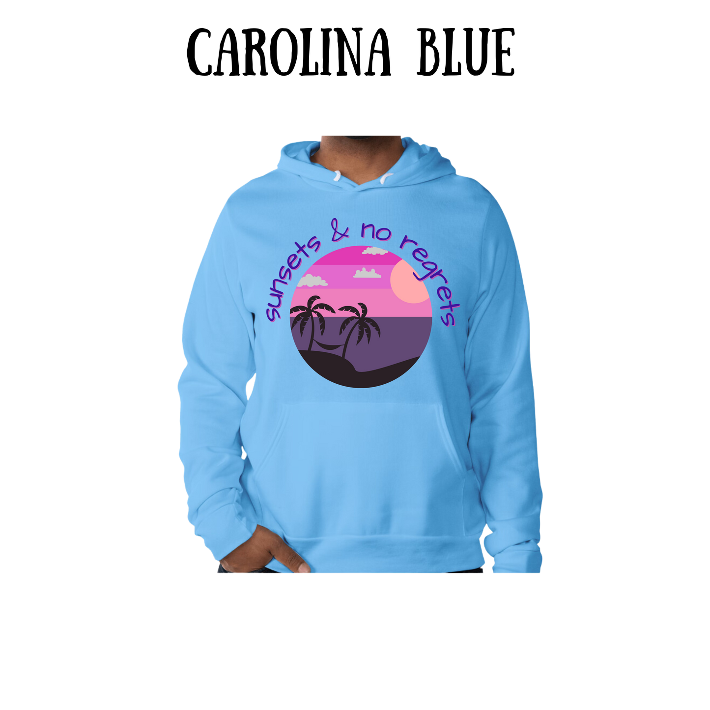 VP - Sunsets & No Regrets - Sponge Fleece Hoodie - Blues, Purples
