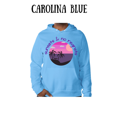 VP - Sunsets & No Regrets - Sponge Fleece Hoodie - Blues, Purples