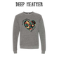 The World is a Better Place With YOU in it - Sponge Fleece Raglan Sweatshirt - Greens, Neutrals