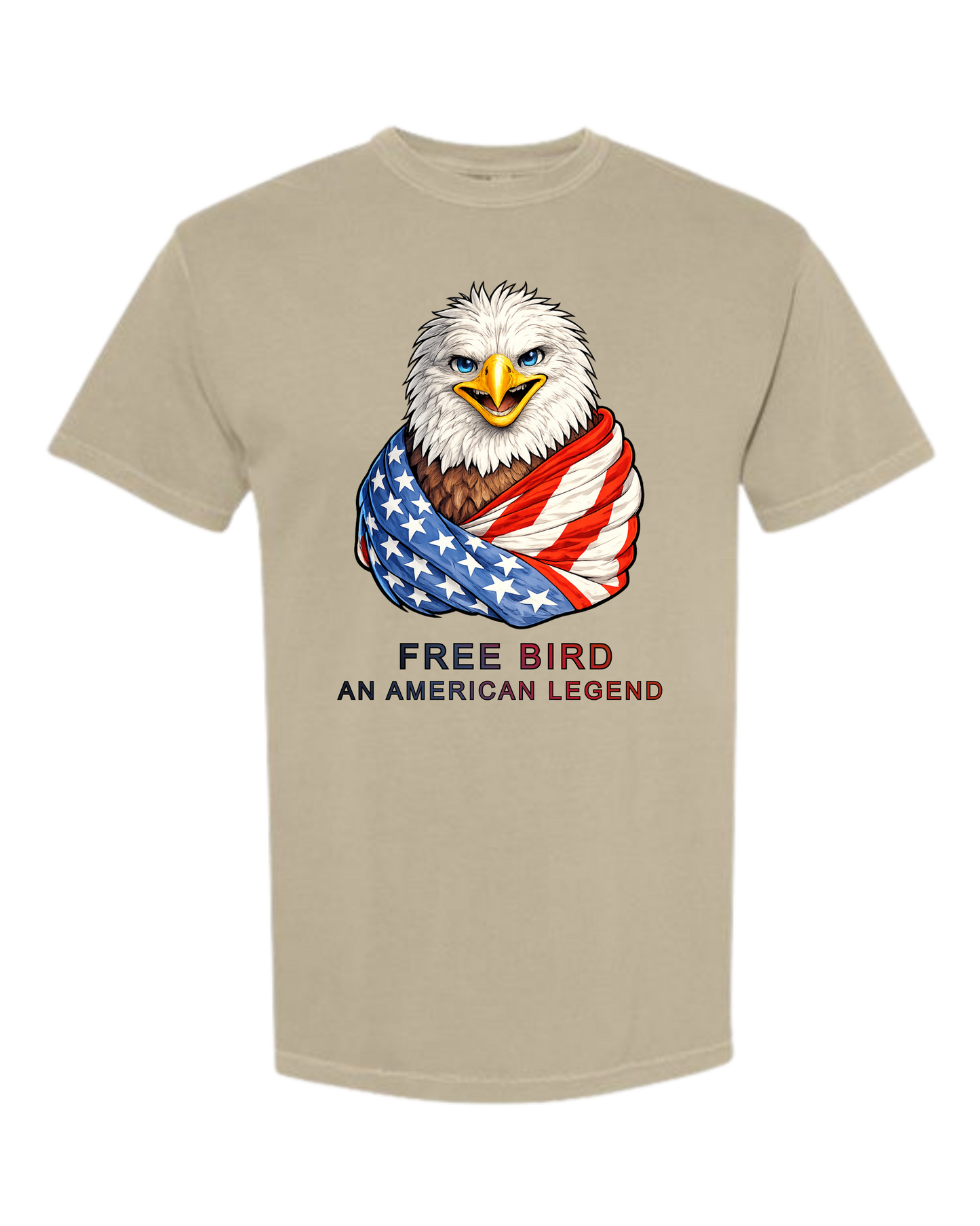 Free Bird An American Legend - Comfort Colors - Heavyweight Unisex Tee - Neutral Colors