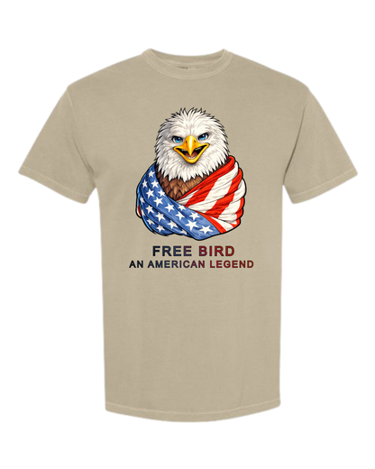Free Bird An American Legend - Comfort Colors - Heavyweight Unisex Tee - Neutral Colors
