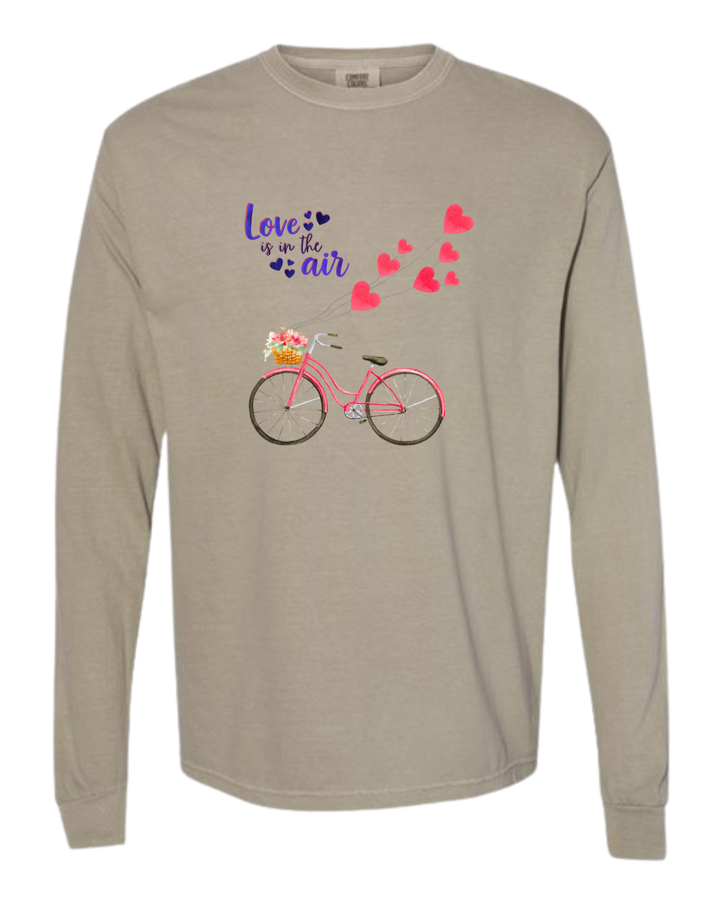 Love is in the Air - Comfort Colors - Heavyweight Long Sleeve Tee - Neutral Colors