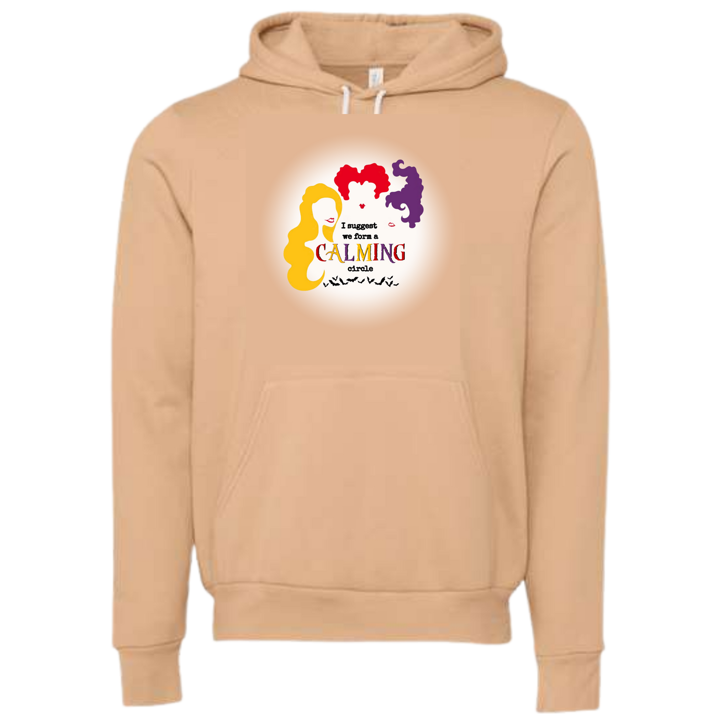 Calming Circle - Sponge Fleece Hoodie - Greens, Neutrals