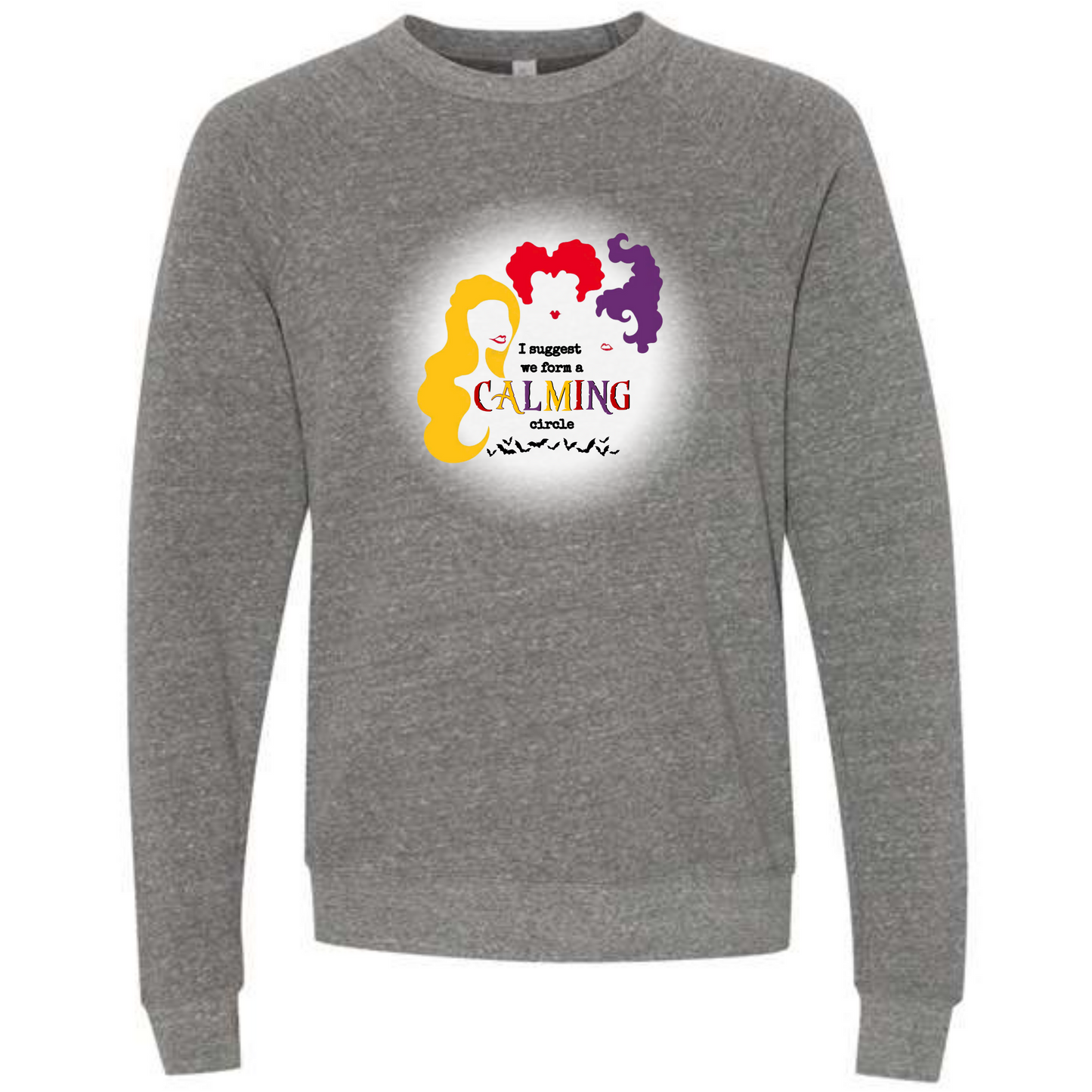 HP - Calming Circle - Sponge Fleece Raglan Sweatshirt - Greens, Neutrals