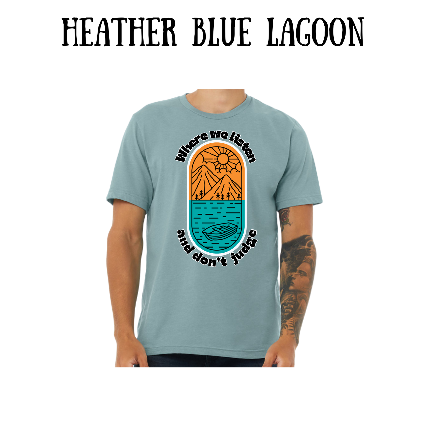 CP - Where We Listen and Don't Judge - Unisex Tee - Blues