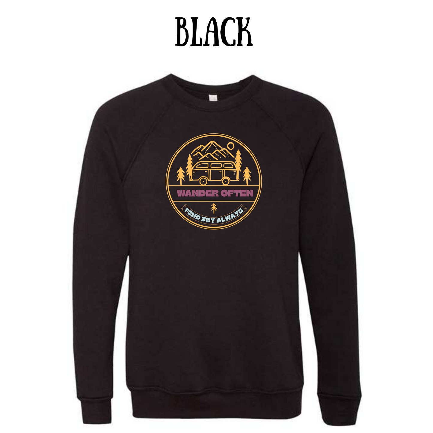 CP - Wander Often - Sponge Fleece Raglan Sweatshirt - Greens, Neutrals