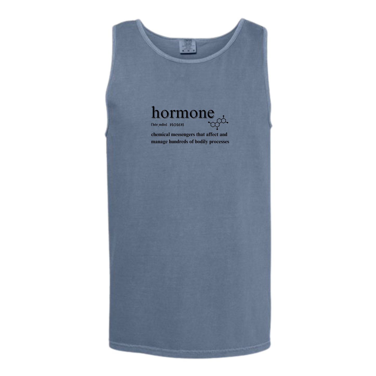 Hormone - Comfort Colors - Unisex Tank - Neutral Colors & Blues