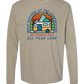 What Happens At The Campground - Comfort Colors - Heavyweight Long Sleeve Tee - Neutral Colors