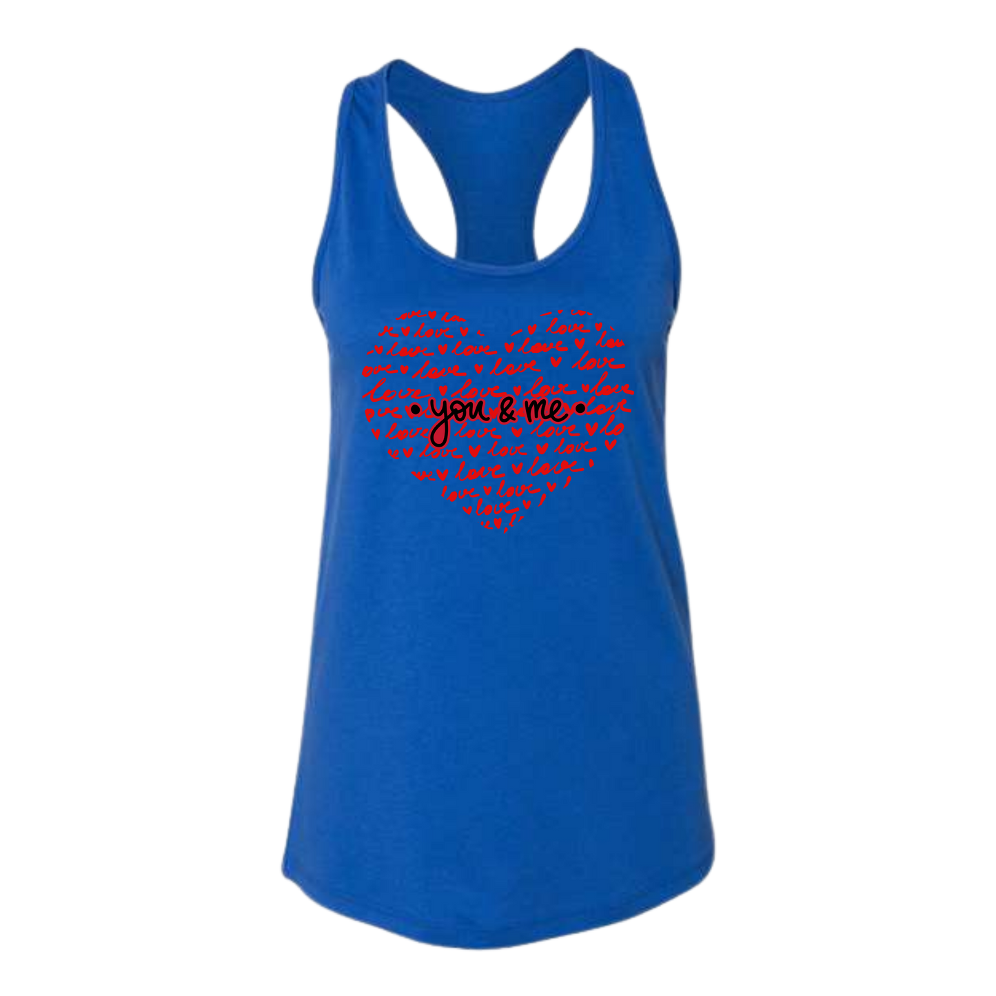 You & Me - Bella+Canvas - Women's Jersey Racerback Tank