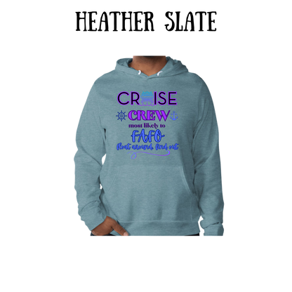VP - Cruise Crew FAFO - Sponge Fleece Hoodie - Greens, Neutrals