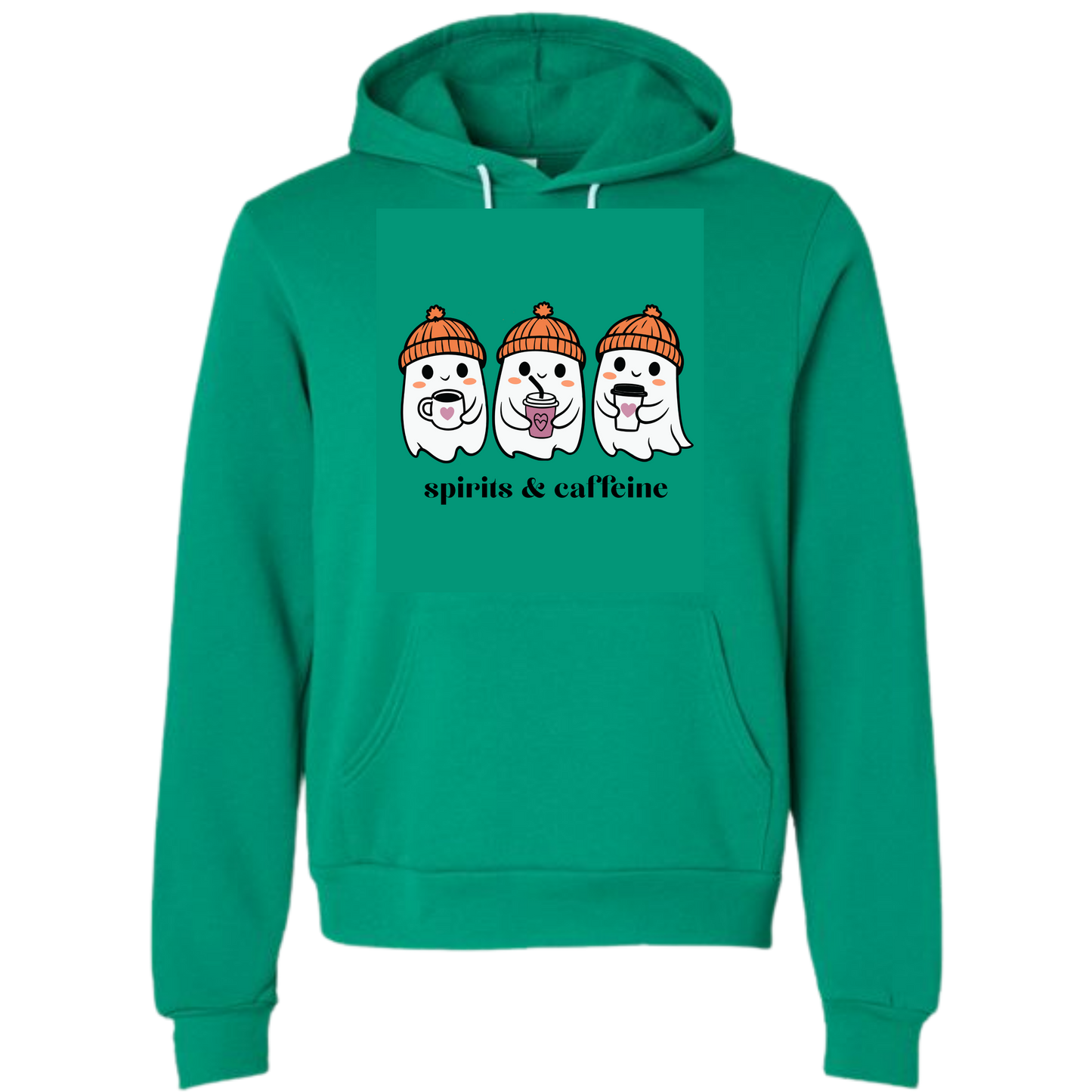 HP - Spirits & Caffeine - Sponge Fleece Hoodie - Greens, Neutrals