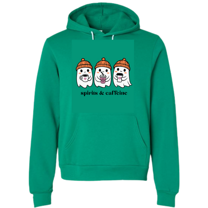 HP - Spirits & Caffeine - Sponge Fleece Hoodie - Greens, Neutrals