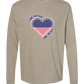 One Nation One Heart - Comfort Colors - Heavyweight Long Sleeve Tee - Neutral Colors