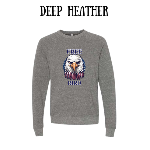 PP - Free Bird - Sponge Fleece Raglan Sweatshirt - Greens, Neutrals