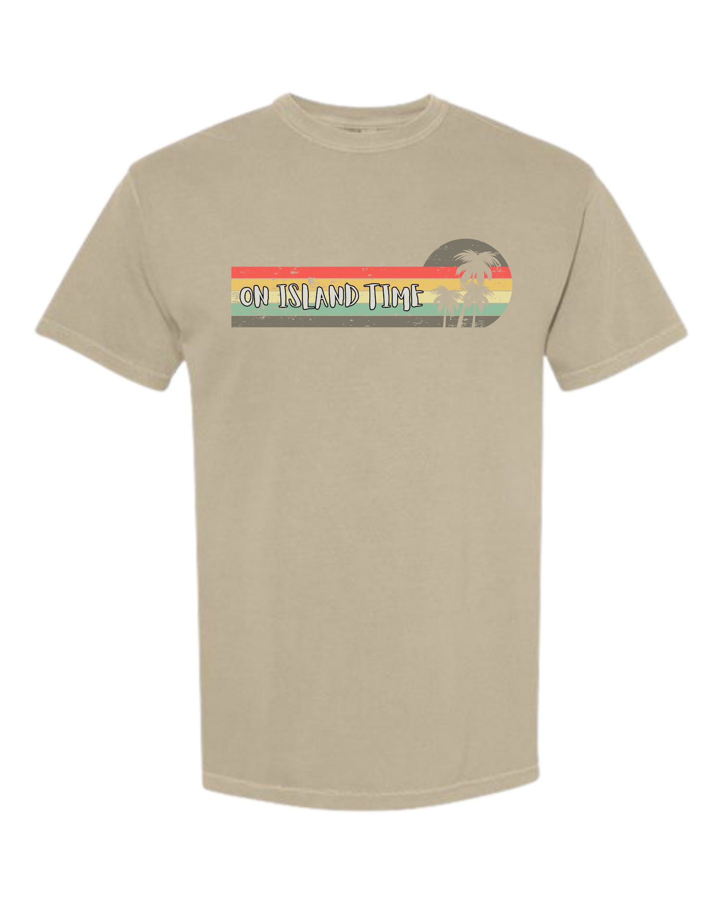 On Island Time - Comfort Colors - Heavyweight Unisex Tee - Neutral Colors