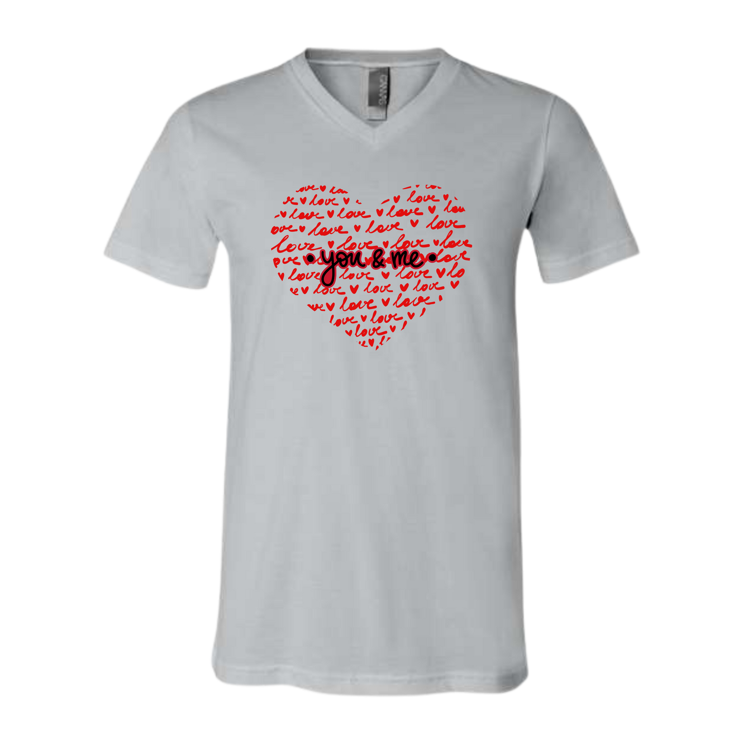 You & Me - Bella+Canvas - Unisex V-Neck - Neutral Colors