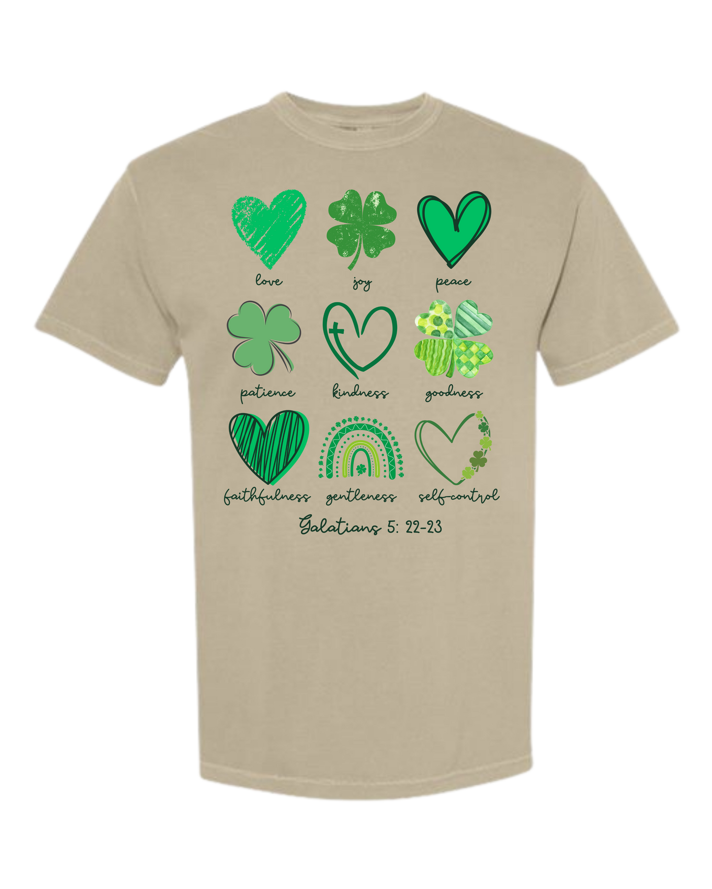 Galatians 5 - St Patrick's Day - Comfort Colors - Heavyweight Unisex Tee - Neutral Colors