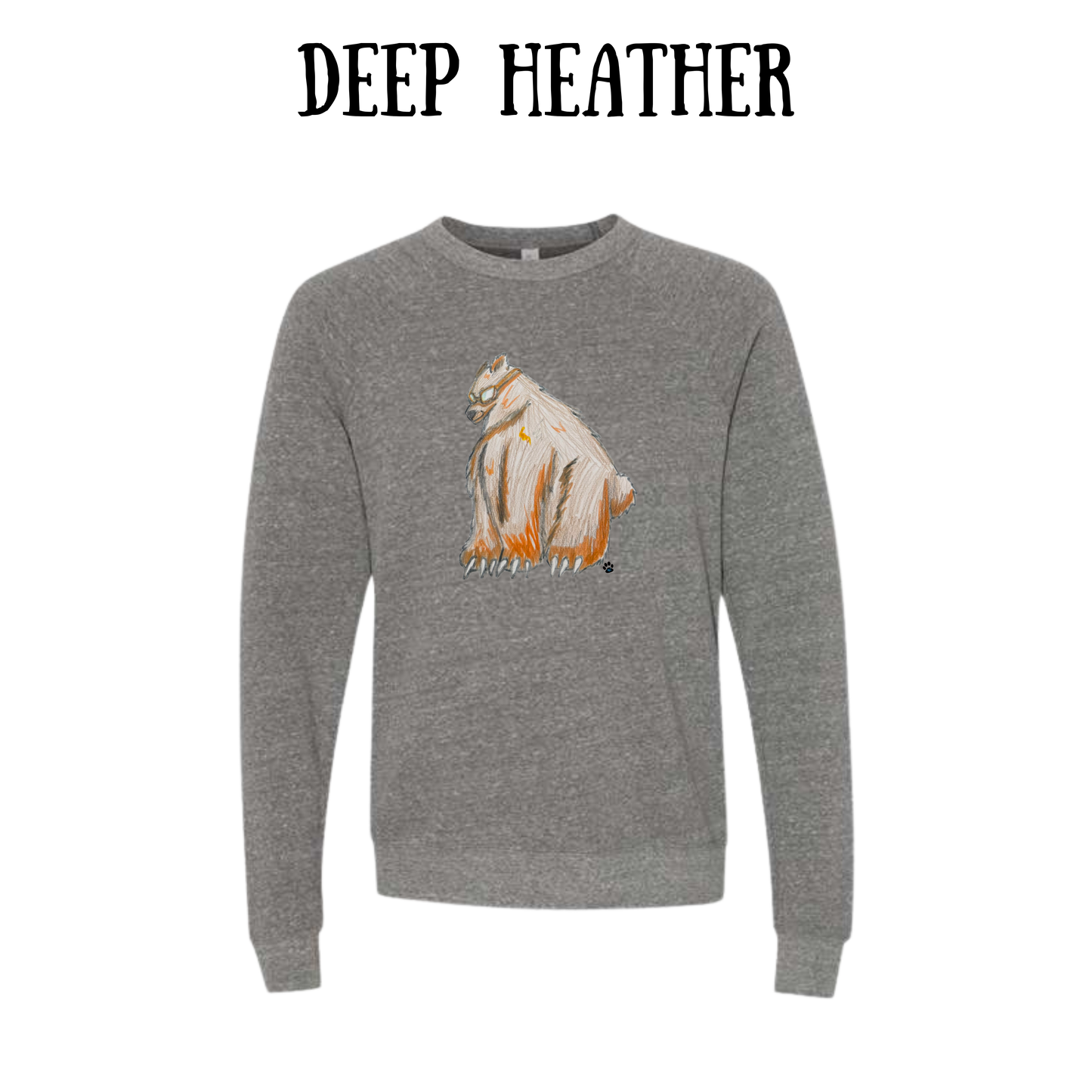 AC - Muscle Bear - Sponge Fleece Raglan Sweatshirt - Greens, Neutrals