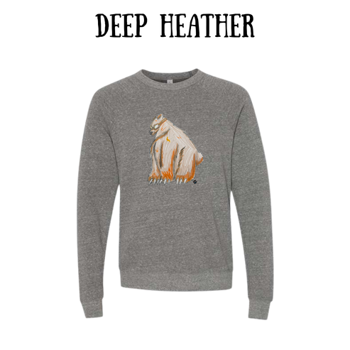 AC - Muscle Bear - Sponge Fleece Raglan Sweatshirt - Greens, Neutrals