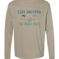 Life Happens The Beach Helps - Comfort Colors - Heavyweight Long Sleeve Tee - Neutral Colors