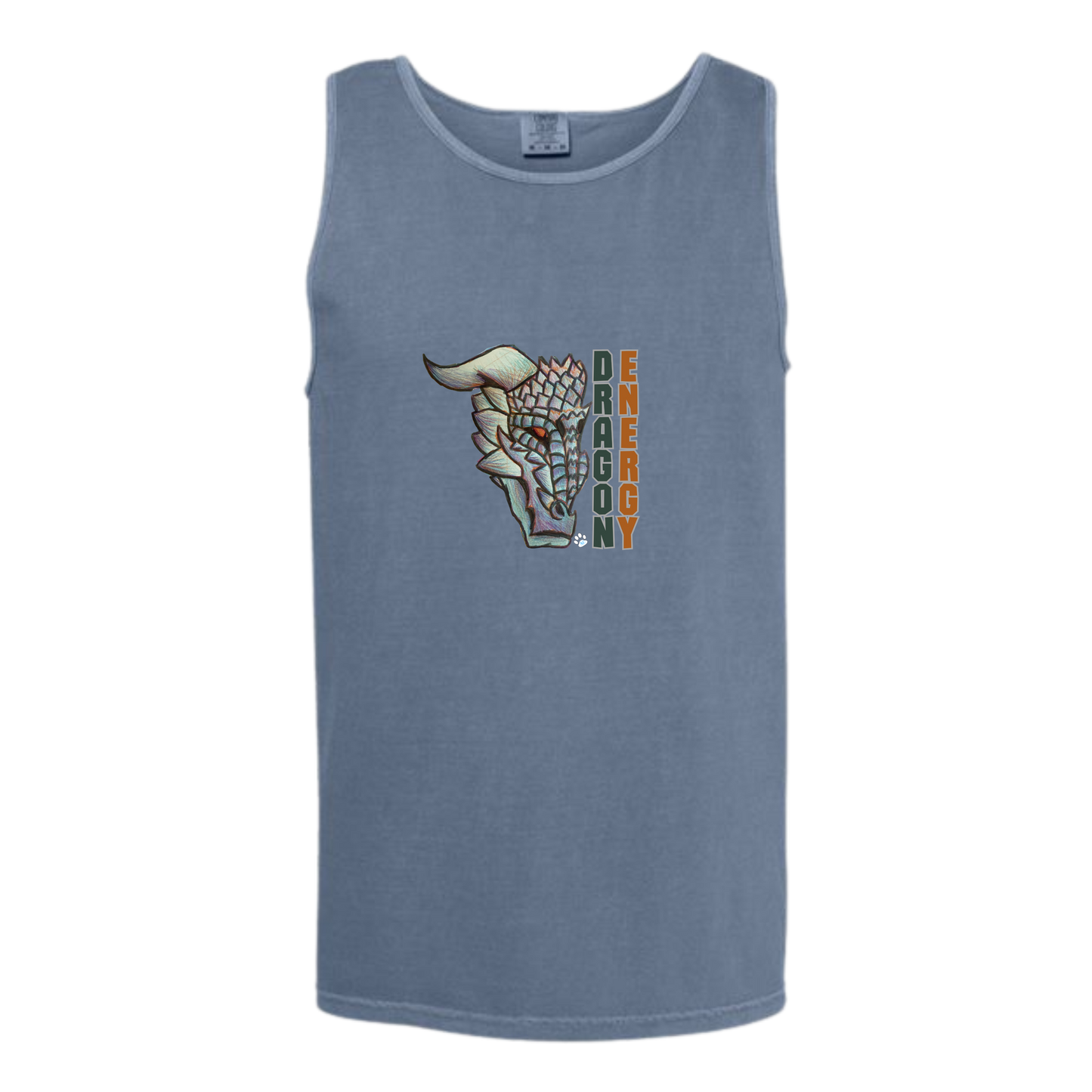 Dragon Energy - Comfort Colors - Unisex Tank - Neutral Colors & Blues