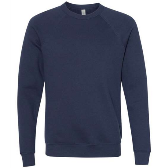 Custom Design - Sponge Fleece Raglan Sweatshirt - Blues, Purples