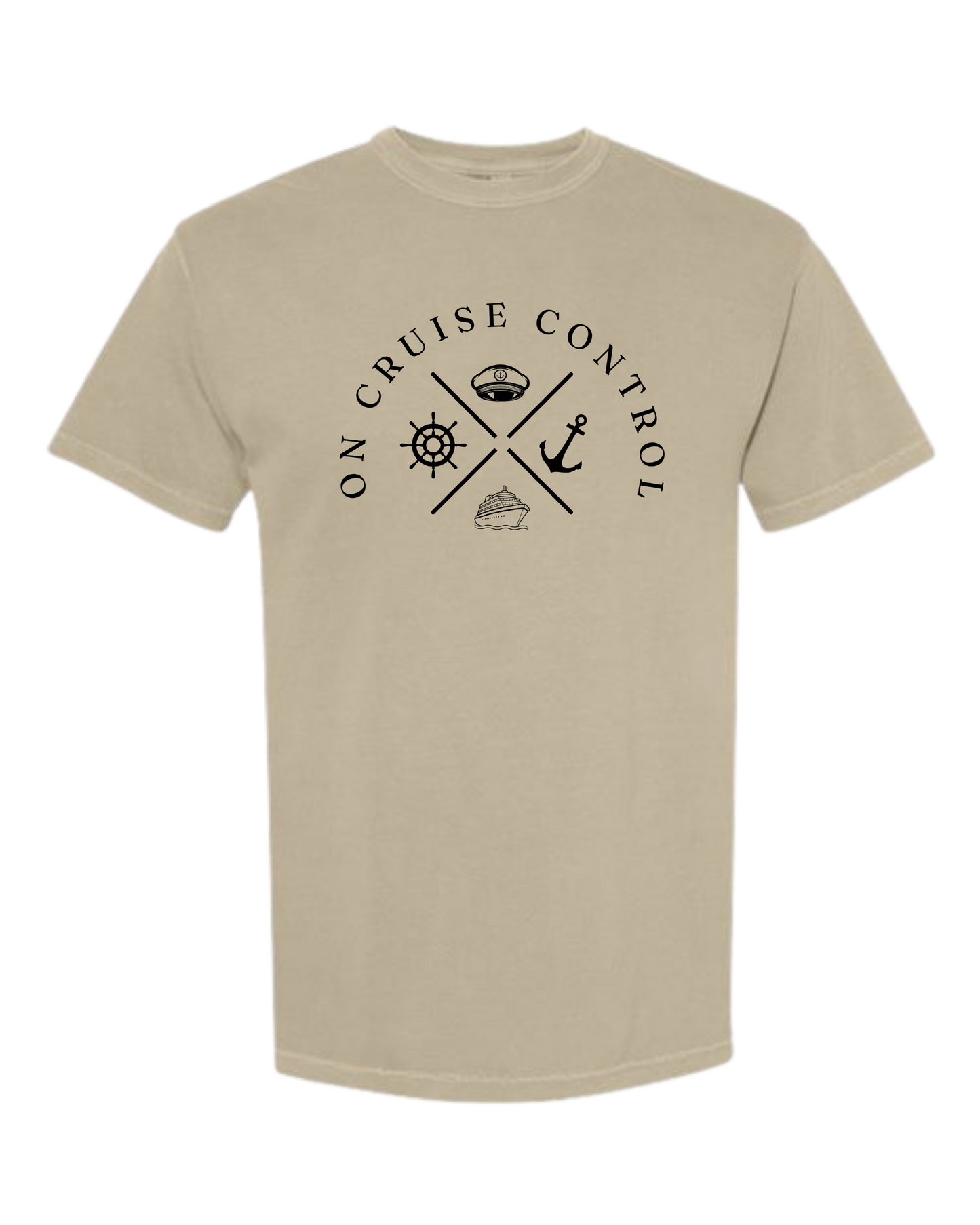 On Cruise Control - Comfort Colors - Heavyweight Unisex Tee - Neutral Colors