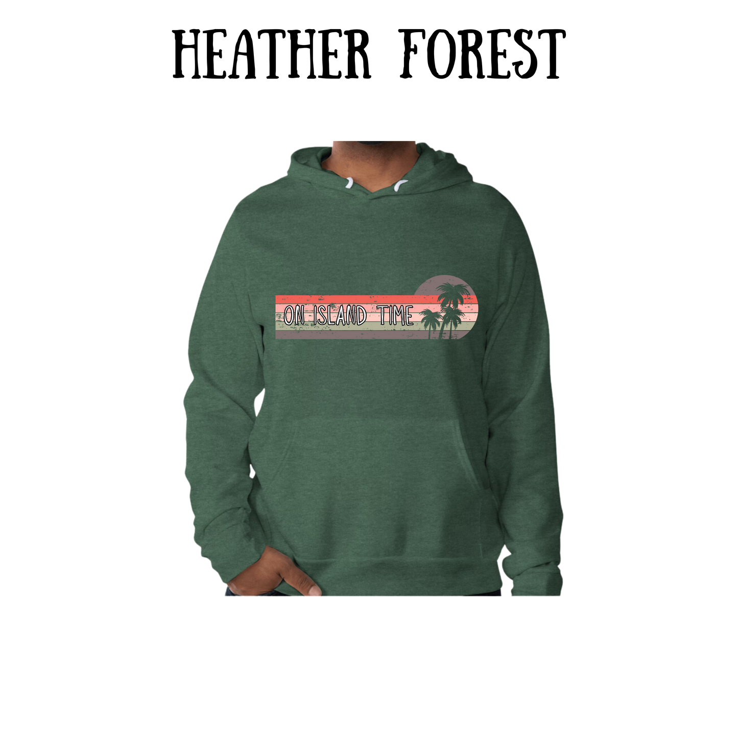 VP - On Island Time - Sponge Fleece Hoodie - Greens, Neutrals