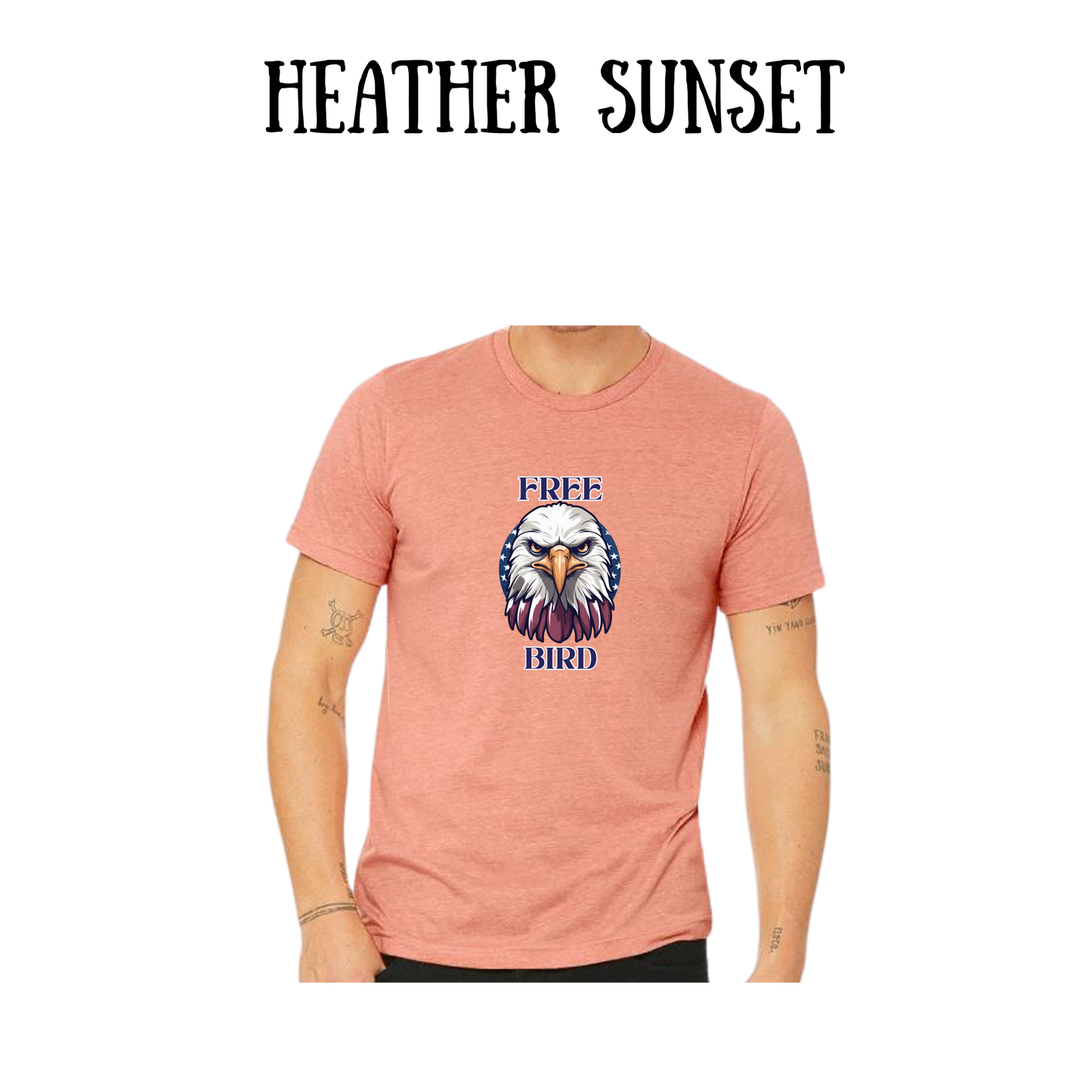 PP - Free Bird - Unisex Tee - Yellows, Oranges, Reds