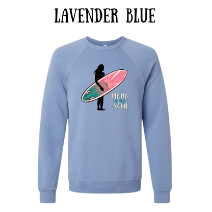 VP - Mana in My Soul - Sponge Fleece Raglan Sweatshirt - Blues, Purples