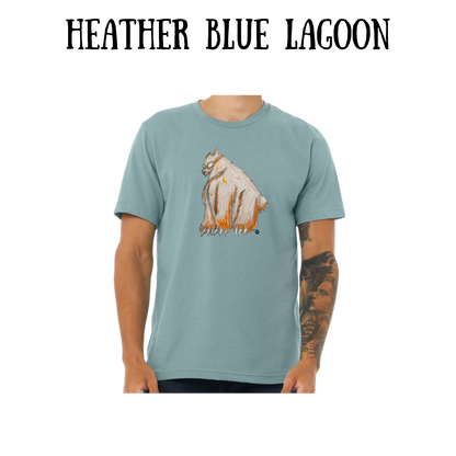 AC - Muscle Bear - Unisex Tee - Blues