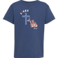 Loves Jesus & America too - Comfort Colors - Heavyweight Youth Tee - Neutral Colors & Blues