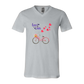 Love is in the Air - Bella+Canvas - Unisex V-Neck - Neutral Colors