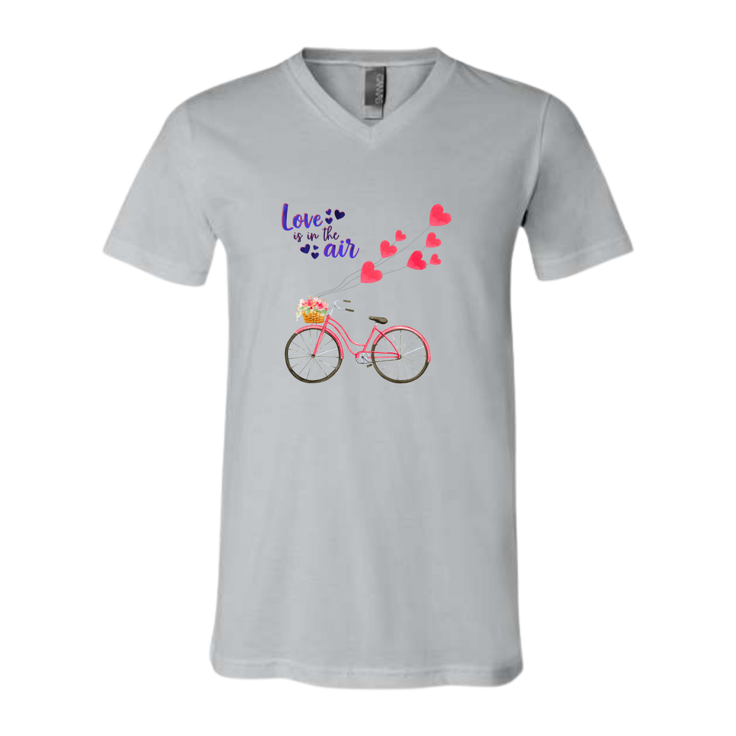 Love is in the Air - Bella+Canvas - Unisex V-Neck - Neutral Colors