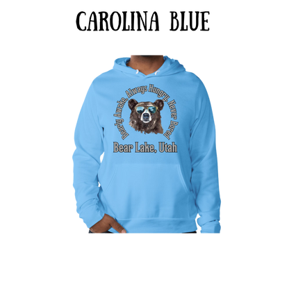 CP - Bear Lake Utah - Sponge Fleece Hoodie - Blues, Purples