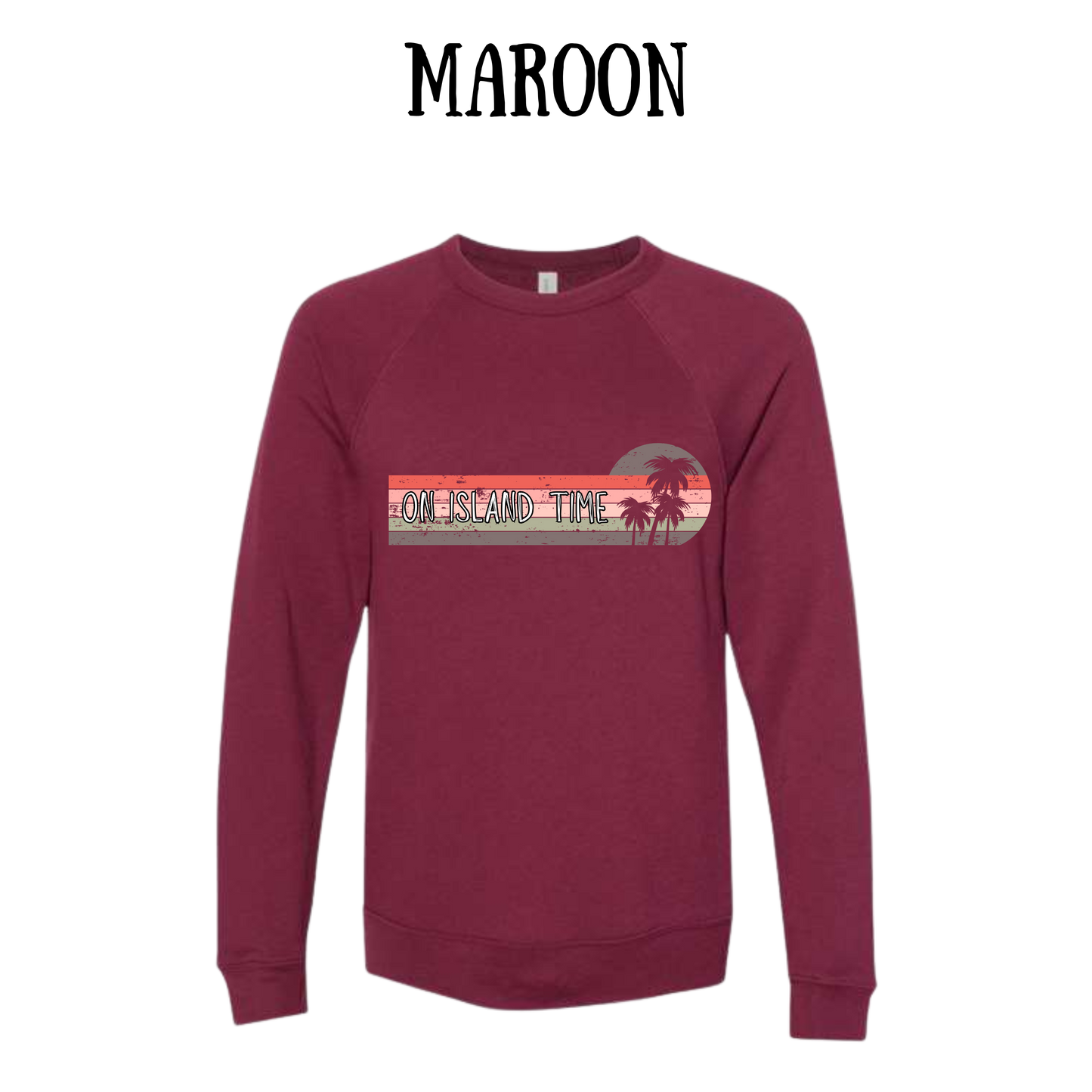 VP - On Island Time - Sponge Fleece Raglan Sweatshirt - Assorted Colors