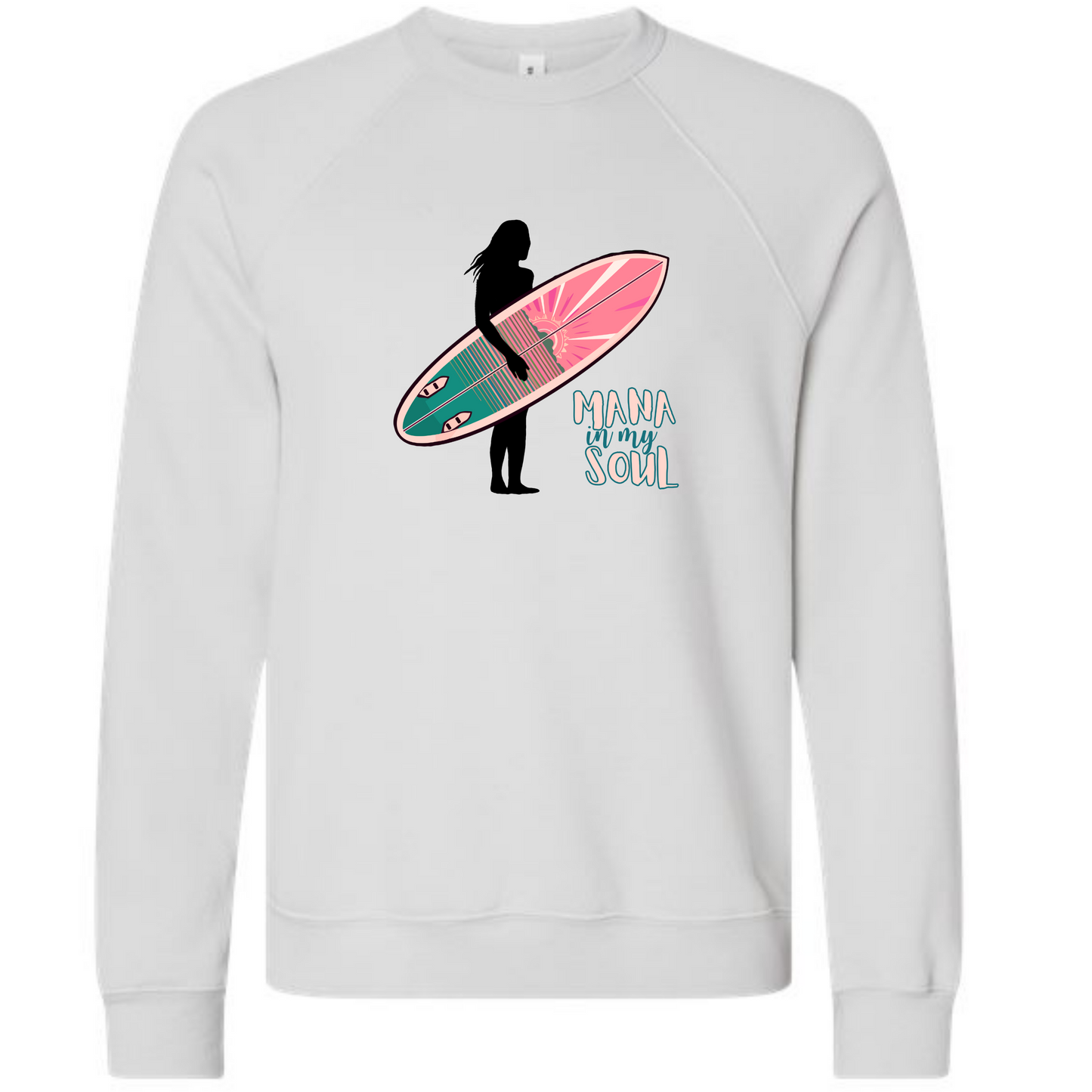 Mana in My Soul - Sponge Fleece Raglan Sweatshirt - Assorted Colors