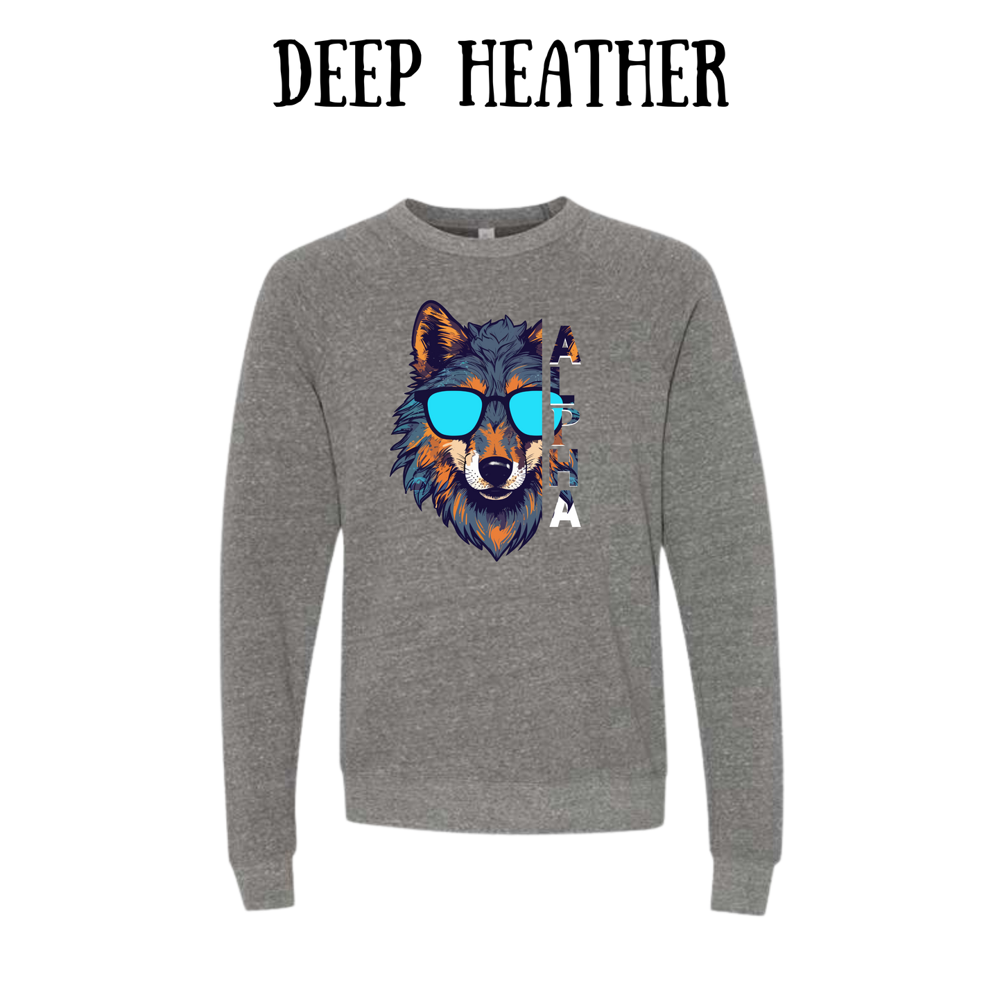 BP - Alpha - Sponge Fleece Raglan Sweatshirt - Greens, Neutrals