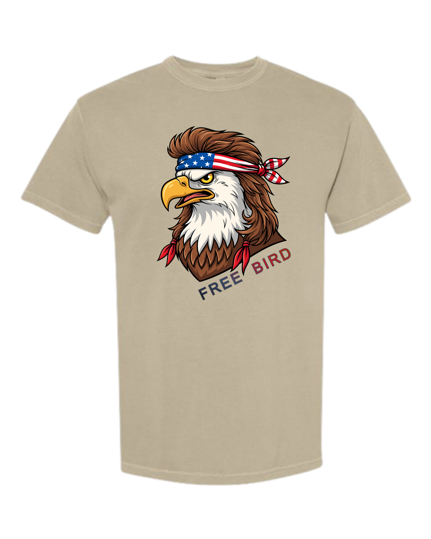 Rockin Free Bird - Comfort Colors - Heavyweight Unisex Tee - Neutral Colors