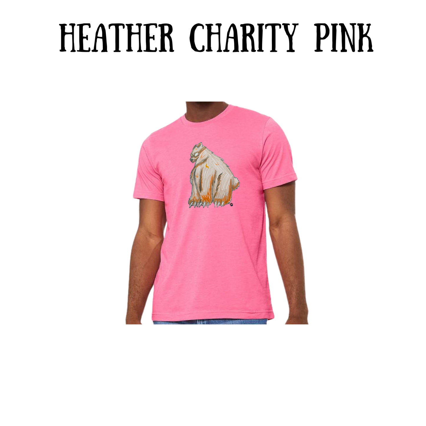 AC - Muscle Bear - Unisex Tee - Pinks, Purples, Neutrals