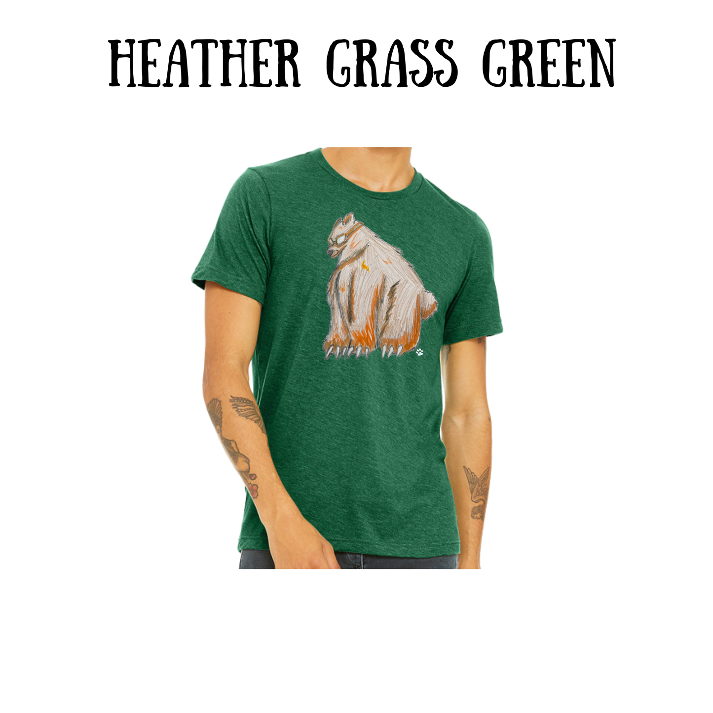 AC - Muscle Bear - Unisex Tee - Greens