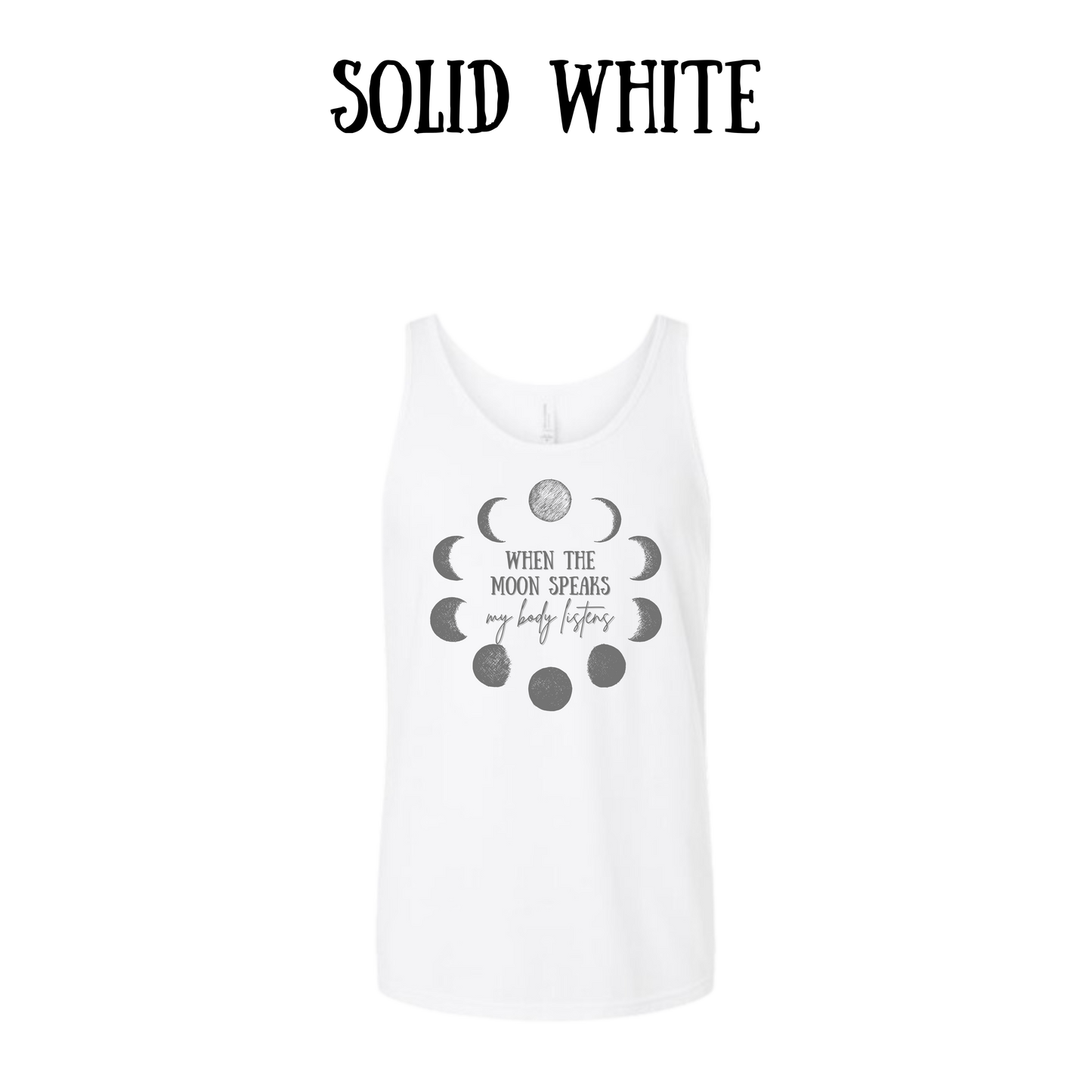when the moon speaks - unisex tank