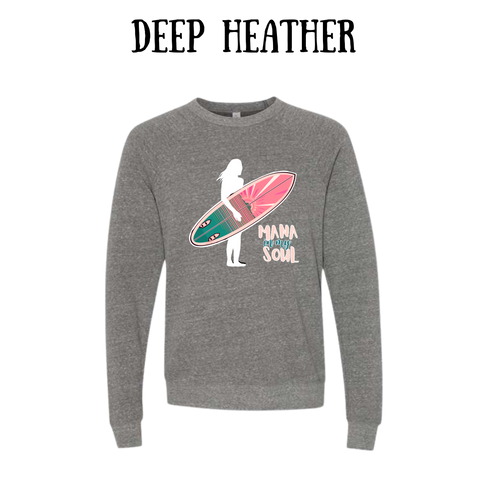 VP - Mana in My Soul - Sponge Fleece Raglan Sweatshirt - Greens, Neutrals