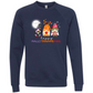 Happy Hallothanksmas Gnomes - Sponge Fleece Raglan Sweatshirt - Blues, Purples
