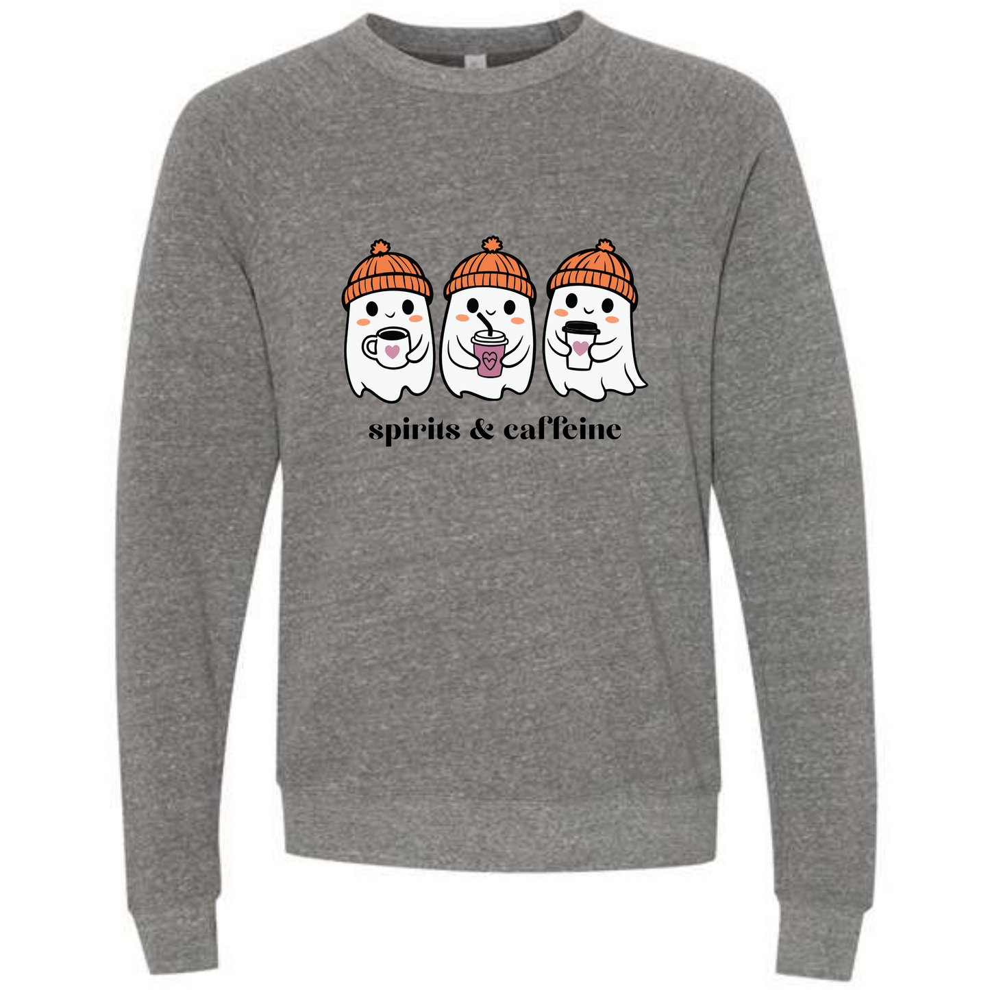 HP - Spirits & Caffeine - Sponge Fleece Raglan Sweatshirt - Greens, Neutrals