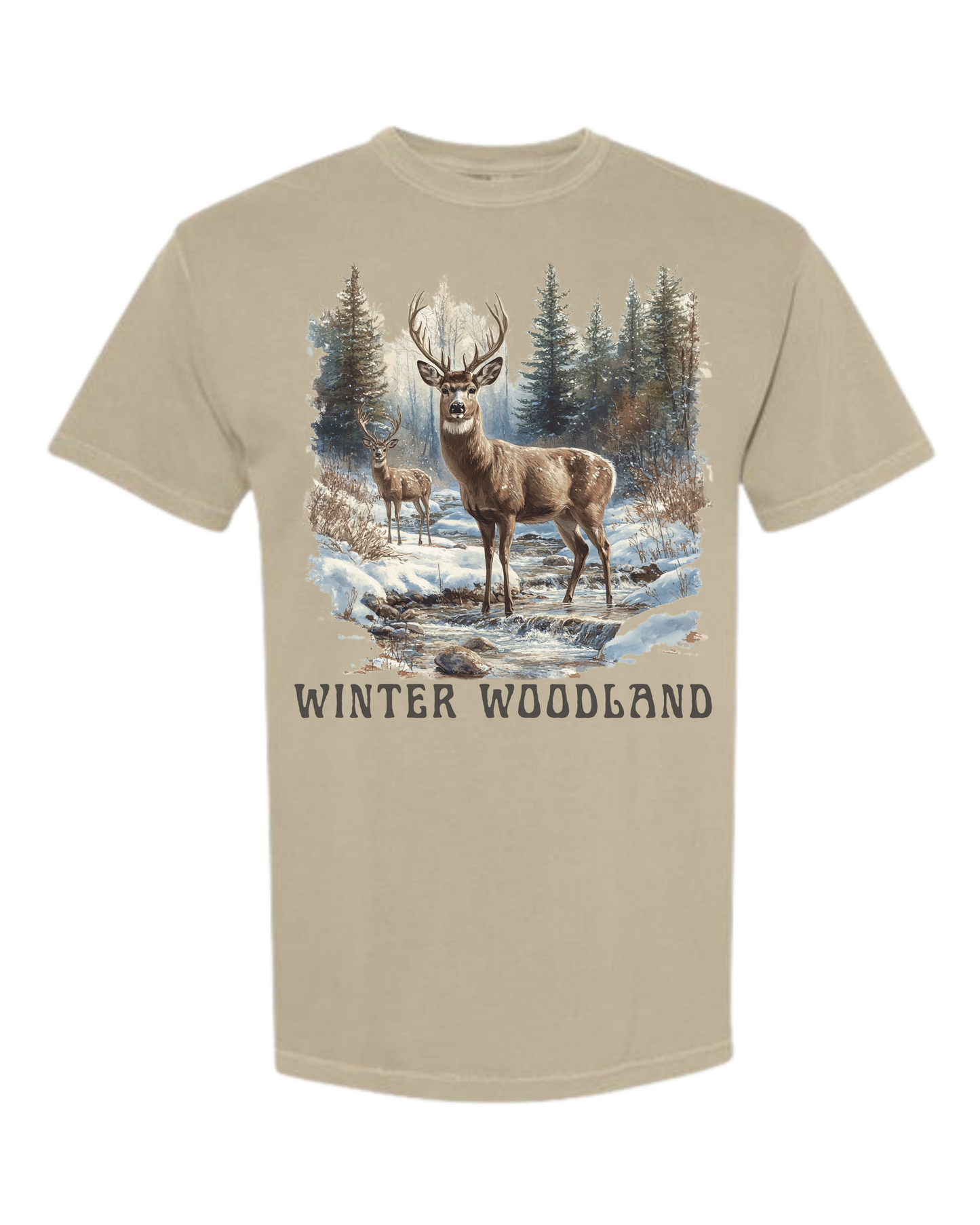 Winter Woodland - Comfort Colors - Heavyweight Unisex Tee - Neutrals