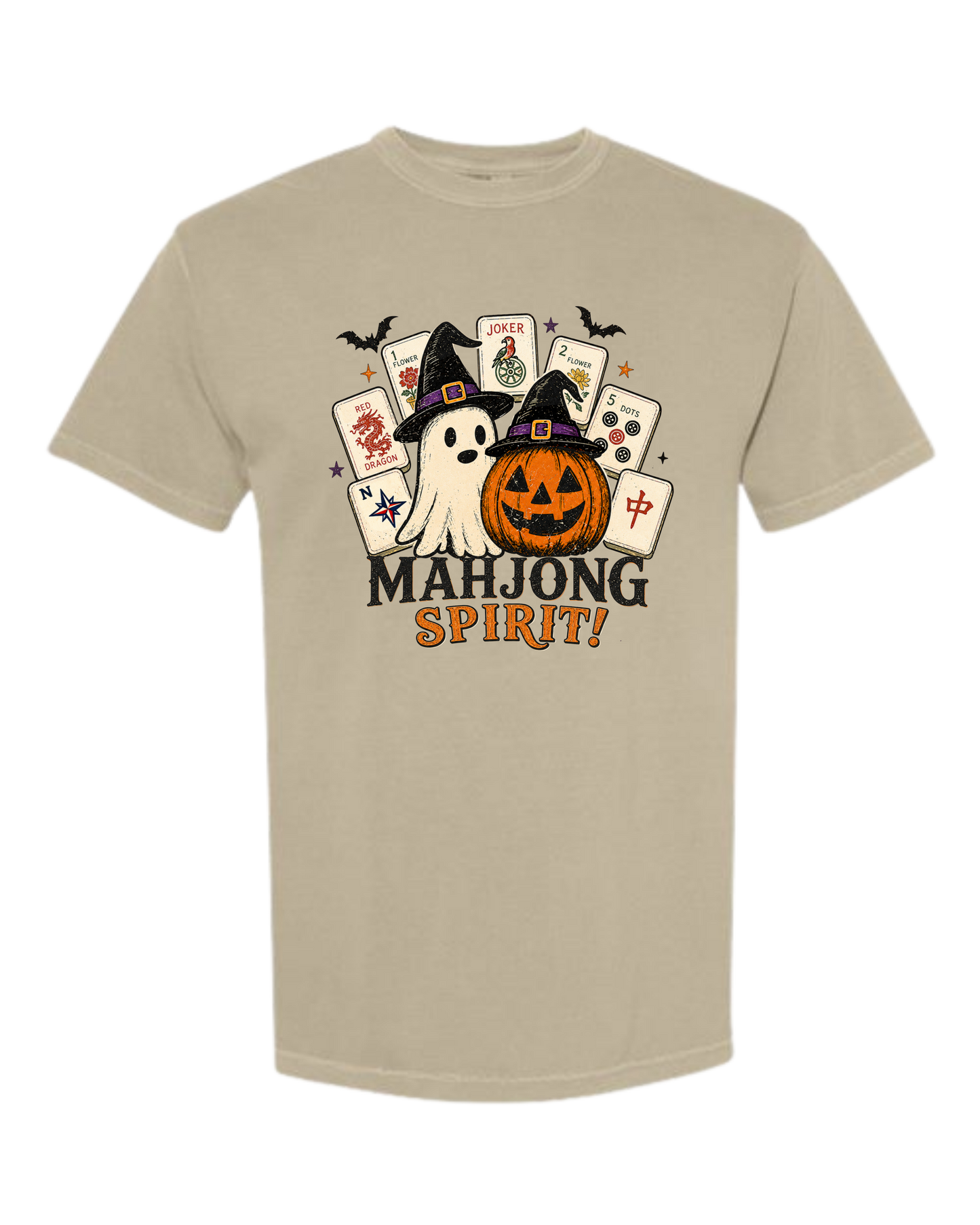 Mahjong Spirit - Comfort Colors - Heavyweight Unisex Tee - Neutral Colors