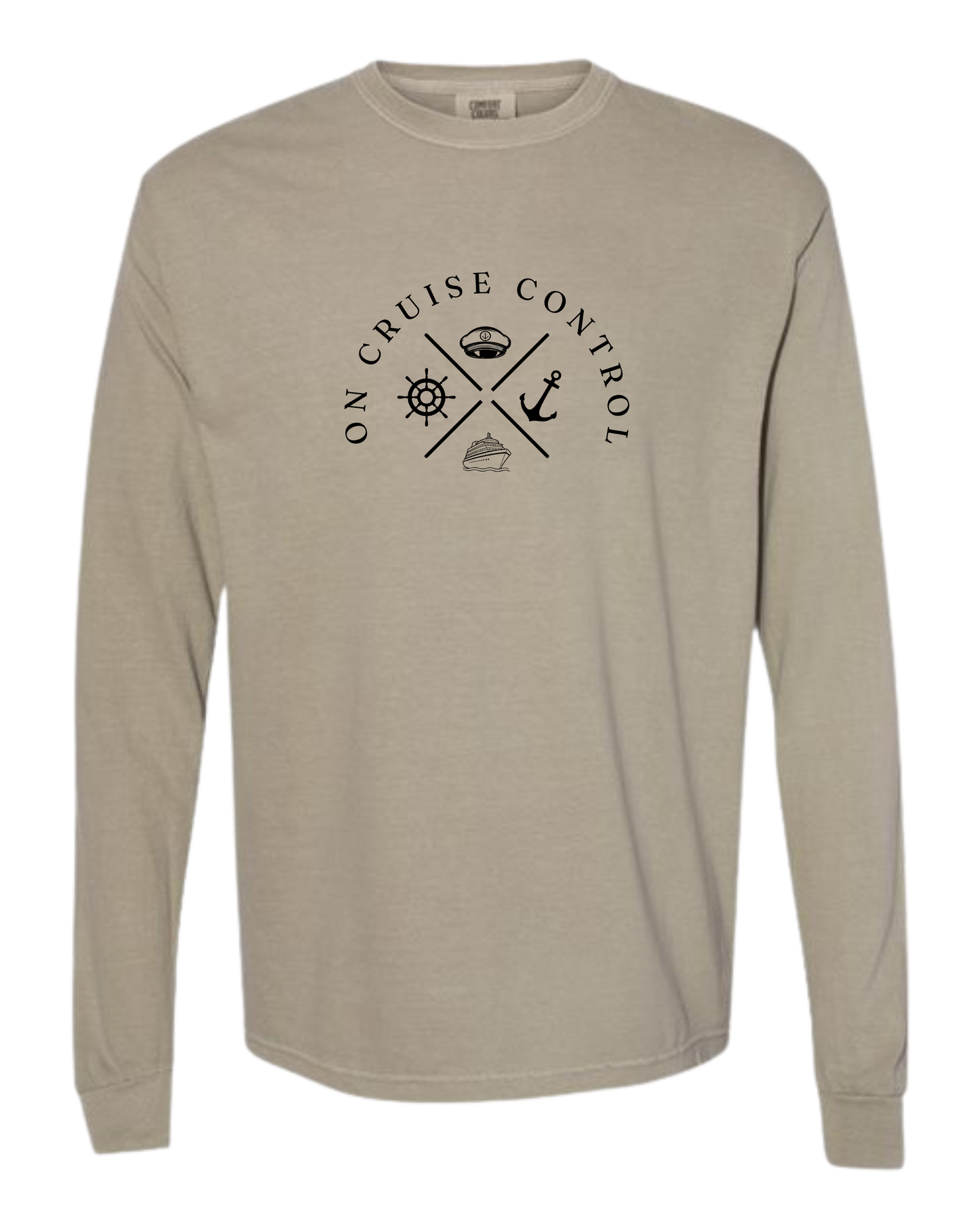On Cruise Control - Comfort Colors - Heavyweight Long Sleeve Tee - Neutral Colors